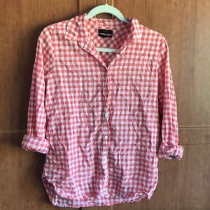 J Crew checkered button down